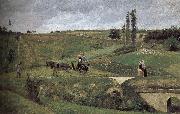 Camille Pissarro Leads to the loose many this graciousness Li road Germany oil painting artist